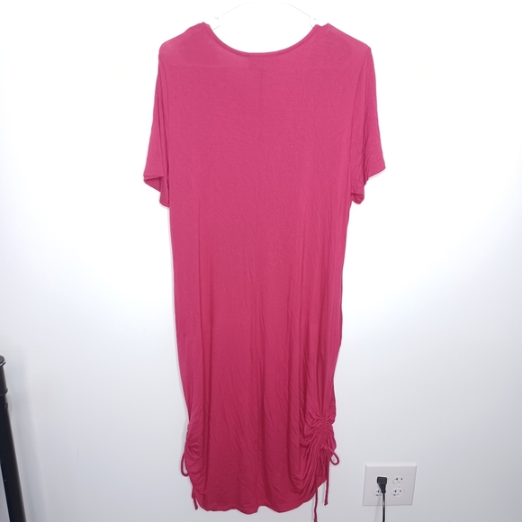 Lane Bryant Short-Sleeve Ruched-Side Midi Dress - Picture 6 of 6